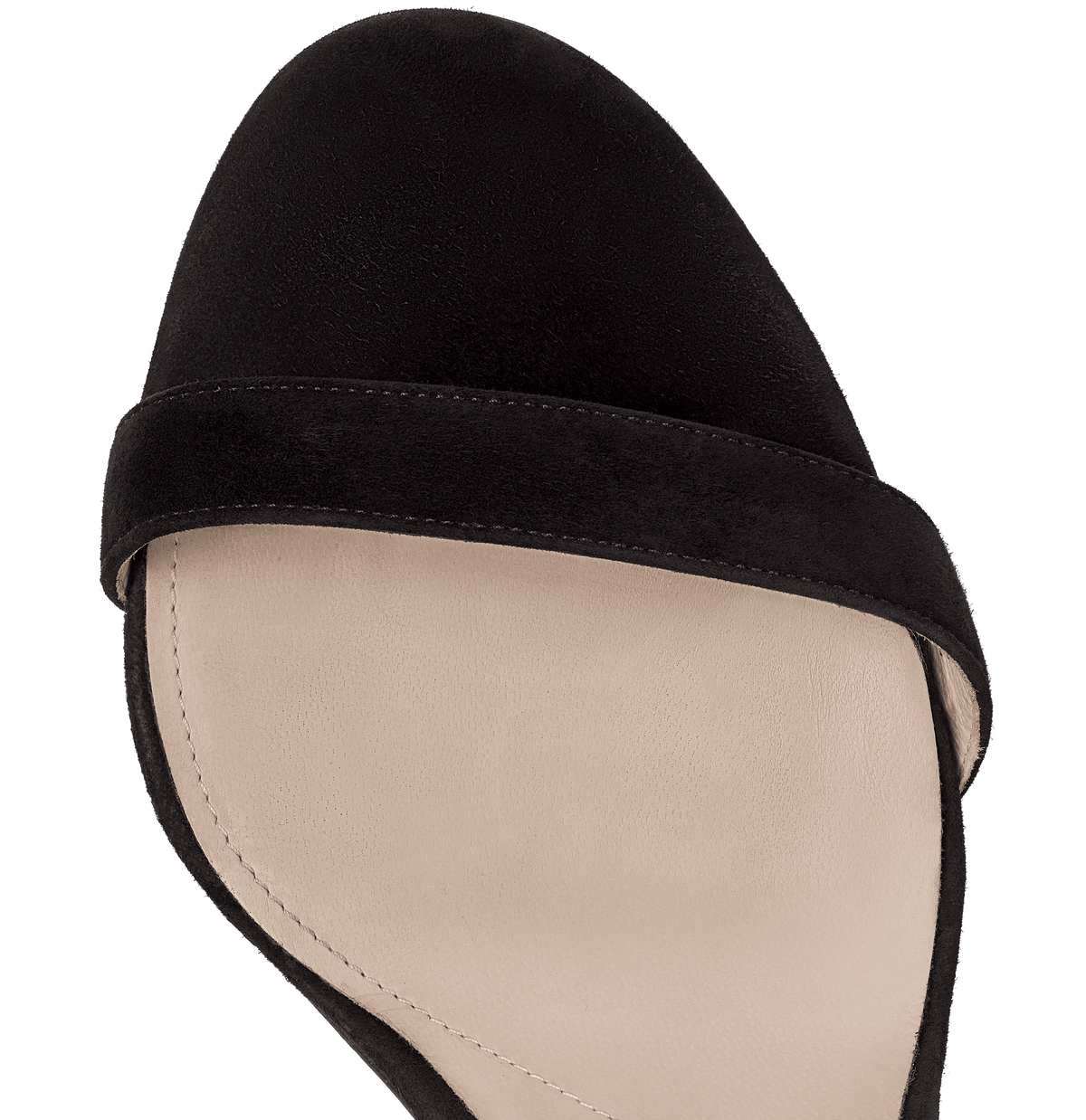 Black Suede Strap Sandals